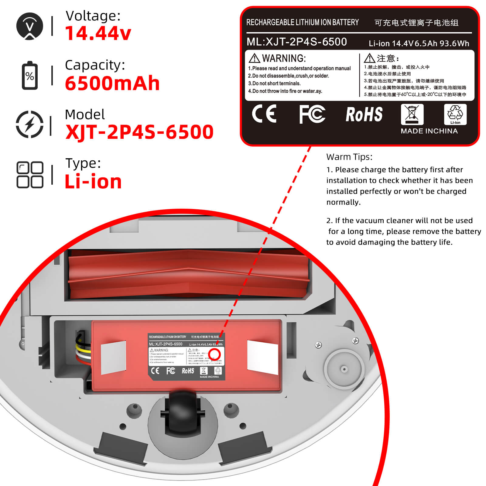 Find battery part no 2